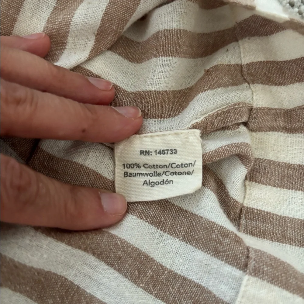 Striped Brown and White Women's Set - Picture 7 of 10